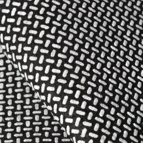 Nonwoven anti slip fabric black-white 160cm
